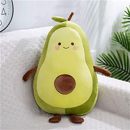 Nicole Knupfer Stofftier Plüschtier Avocado, Kuscheltier Avocado Kissen Geschenk Für Kinder/Erwachsene Kissen Stofftiere (B-45cm)