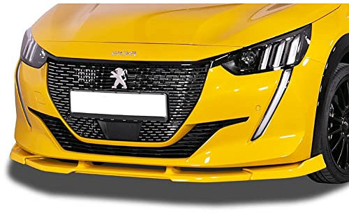 Spoiler Anteriore Vario-X RDX compatibile con Peugeot 208 II 2019- (PU), Plastica di poliuretano, Nero, Non verniciato