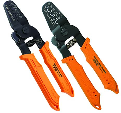 ENGINEER PA-09 Super-Precise Crimping Tool & PA-21 (Made in Japan) Open-Barrel Crimping Pliers Featuring Higher Crimp Lug Height Capability (lugs)