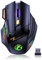 VEGCOO Wireless Gaming Mouse, C8 Rechargeable Silent Click Wireless Mouse with 2.4G USB Receiver, up to 4800 DPI Adjustable, Double Click for PC/Mac Gamer, Laptop and Desktop