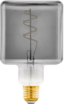 Eglo LM_LED_E27 Lampadina, 4 W, Black-Transparent