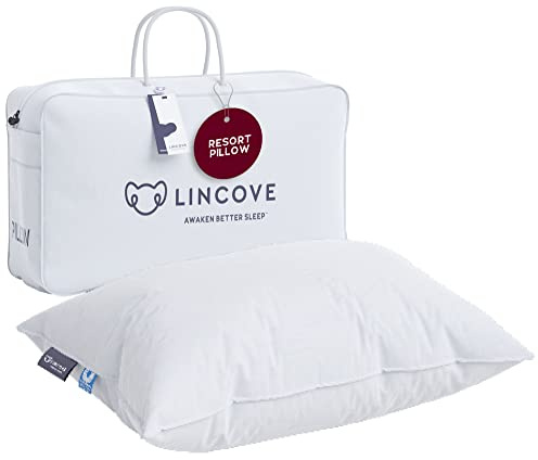 Lincove Down Alternative Bed Pillows for Sleeping, Luxury Premium Hotel Collection for Back and Side Sleeper Pillows for Adults, Neck Support Fluffy Pillows for Bed, King, 1 Pack