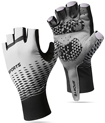 SUJAYU Cycling Gloves - Half Finger MTB Gloves for Men Cycling Mountain Bike Accessories
