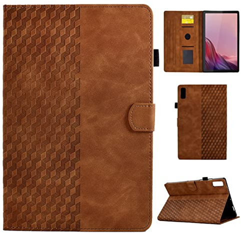 CASAFUNY Hülle für Lenovo Tab M9 HD 9 Zoll 2023, PU Leder Tablette Schützhülle für TB310FU Multi-Winkel Ständer Cover Case mit Auto Schlaf/Wach für Lenovo Tab M9 HD 9 Tablette, Braun