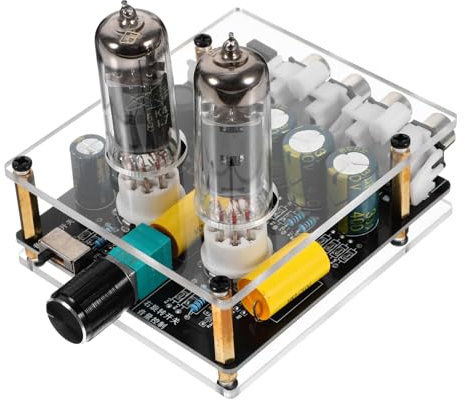 OSALADI Préampli à Lampes Électroniques sous Vide Préampli Stéréo pour Système Hi-FI Amplificateur à Tubes pour Installation Audio Domestique