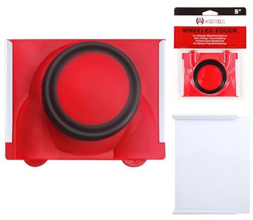 IGXX Outil de Bordure de Peinture, Tampon de Peinture pour Bordure de Peinture, Outil de Peinture de Bord, Outils de Coupe de Bordure de Peinture Multifonction(Rouge)