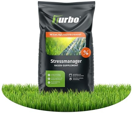 Kaliumdünger, Stressmanager, Ideal im Sommer, gegen Hitzestress,5 kg für 125 m², Turbogrün