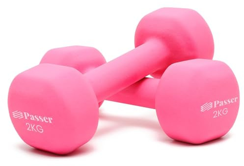 Neopren hantlar set hantlar kvinnor hantelset liten hantel hantelset (set med 2) vikthantel för kvinnor och barn – gymnastik, yoga, pilates, gym – styrketräning, träning, konditionsträning