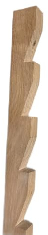 Sawtooth Shelf Bracket and Cleat System for Kitchen, Office, Bedroom, Living Room, Garage, Hallway, Garden Office (Oak, Bracket 22mm x 12mm x 1200mm)