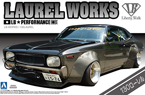 Aoshima Bunka Kyozai Liberty Walk Series No.5 Nissan 130 Laurel Plastic Model