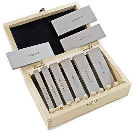 Wiltec Parallelunterlagen Set 18-teilig 100mm, 9 Paar Schraubstockunterlage aus Werkzeugstahl, Fräsunterlagen, Unterlegleisten