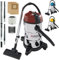 AREBOS Aspirateur Industriel | Aspirateur Eau et Poussière | Aspirateur Sec et Humide | 5en1 | 1300W | 30L | Acier Inoxydable | Fonction de soufflage | Rouge