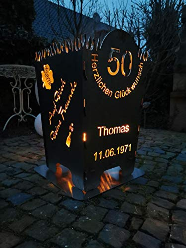 Recipiente para fuego/cesta de fuego cumpleaños