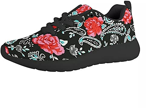 Amzbeauty Chaussures de course à pied pour homme avec motif intéressant imprimé personnalisé à coussin d'air, respirantes, légères et confortables