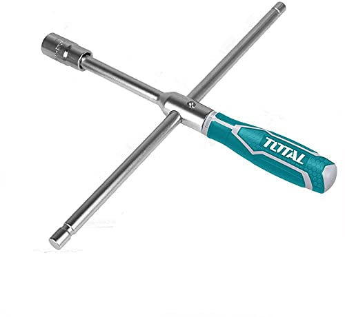 TOTAL - Lijadora Eléctrica Excéntrica de Cable con Potencia de 450 W - Diámetro de 150 mm - Ideal para Pulir Madera y Metal - Velocidad Regulable - Con 5 Recambios de Lija