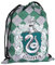Harry Potter Turnbeutel - Slytherin Sportbeutel Rucksack Stoffrucksack mit Kordelzug Grau/Grün