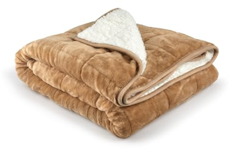 Emma Barclay Couverture lestée Sherpa Taupe - 127 x 152 cm