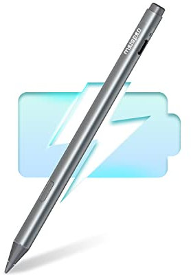 Metapen Stift M2 für Surface, 4096 Druckstufe, Tail-Radierer, Neigungserkennung, USB-C-Aufladung (100 Std. Akkulaufzeit), Kompatibel mit Surface Pro X/8/7/6/5/4/3, Surface 3/Duo/Duo 2