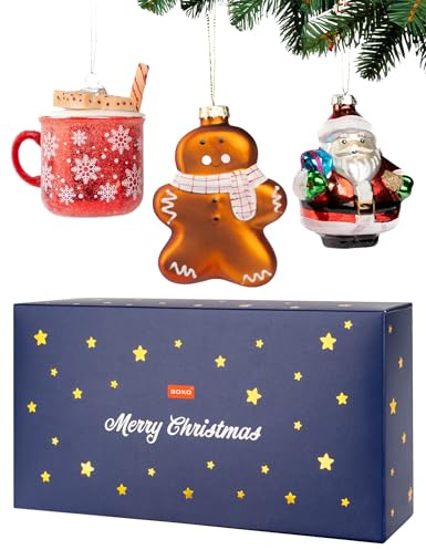 soxo Lustige Weihnachtskugeln Glas Weihnachtsbaum Deko Weihnachten Geschenk Hochzeit Weihnachten Weihnachtskugeln