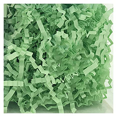 susiodeu Pâques Herbe Recyclable Festival Papier Déchiqueté Accrocheur DIY Confettis Antichoc Remplissage Décor De Mariage pour École Salle De Classe, Vert Clair