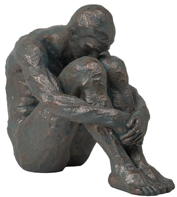 Guichifun Sitting Man Sculpture Home Decor Decorative Objects