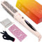 ANGENIL Brosse à Cheveux Thermique - Peigne à Cheveux Chauffant Rose Pour Femme, Volumateur et Lisseur 38 mm, Fer à Friser En CéRamique Tourmaline, DéTachable, Sans Frisottis, Ions NéGatifs, Beachwave
