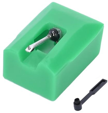 Mirweon Plattenspieler-Nadel mit Bürste, Plattenspieler-Zubehör, Plattenspieler-Nadel-Ersatz für Spieler