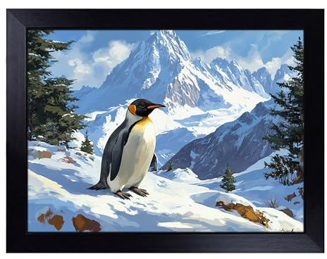 Cushioned Lap Tray with Bean Bag Base for Laptop & Eating – Solo Penguin Design | Padded Lap Desk for Sofa, Bed & Work | Portable TV Dinner & Breakfast Tray, Easy Clean Surface