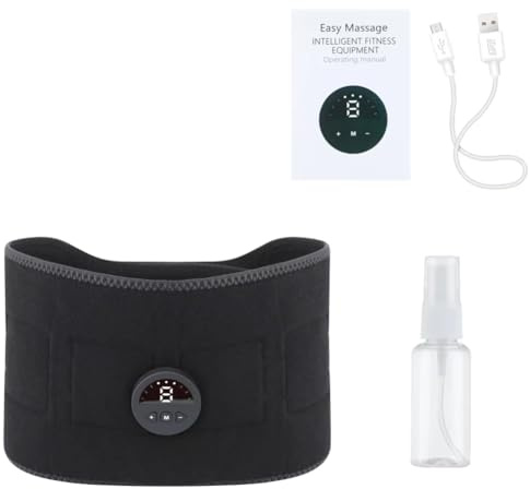 Xnuiasqe Stimolatore Muscolare EMS Massaggio Modellante Corpo Cintura Snellente per Pancia e Vita Allenatore per Perdita di Peso Fitness