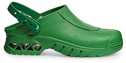 ABEBA 9620-42 Berufsschuh Autoklavierbar - Arbeitsclogs - Antistatisch - Rutschfeste Sohle - Größe: 42 - Farbe: Grün