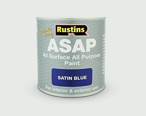 RUSTINS ASAP All Purpose All Surface Satin Paint Blue 250ml
