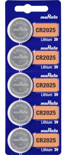 MURATA Lithium Button Battery CR 2025 CR2025-BEABAE 248411 160 mAh 3 V 5 pc(s)