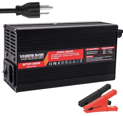 16.8V 20A Charger 16.8V Li-ion Battery Charger Output Alligator Clip Used for 4S 14.8V Lithium Battery Pack