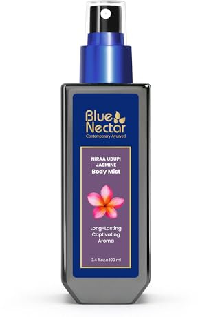 Blue Nectar Niraa Udupi Jasmine Body Mist for Long-Lasting Freshness and Relaxation (100ml)