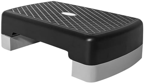 Stepper Aeróbico - Stepper de Entrenamiento con Altura Ajustable,Equipo Fitness Antideslizante de 45 cm para Gimnasio, Cardio y Aeróbicos en Interiores