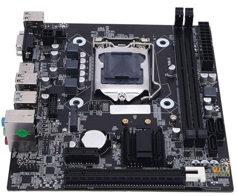 Diyeeni H81 Computer Motherboard, LGA 1150 Micro ATX Gaming PC Motherboard (for Core I3 I5 I7 4th Gen for Xeon E3 V3 for Celeron G CPU) DDR3 16G, SATA3.0 6Gbps, VGA & HDMI