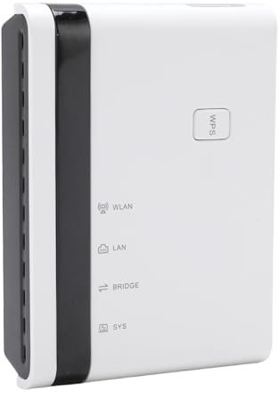 Servidor de Impresión USB de 4 Puertos con Gigabit Ethernet & Wireless 2.4GHz, Puente LAN de Modo Multi para Ganar, OS X, Plug & Play Compartiendo hasta 4 Impresoras Escáneres (UE)