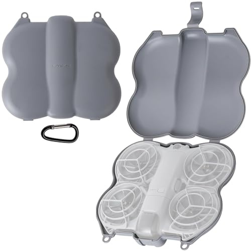 Honbobo Bolsa Plástico para dji Neo 2 Estuche de Transporte Dron Funda Protector Funda de Almacenamiento Drones Accesorios para dji Neo 2, Compacto Portátil Ligero (Grey)