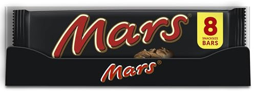 Mars Soft Nougat Caramel Milk Chocolate Snack Bar Multipack 8 Pack | Perfect For Lunchbox Chocolate Bars, Festival Sweet Snacks, Family Movie Nights, Group Share Multipacks, Chocolate Treats