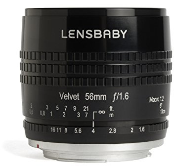 Lensbaby - Velvet 56 - für Nikon F - Weich und samtig - Perfekt für Makro und Porträts - Glow-Effekt