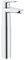 GROHE Bauedge Single-Lever Basin Mixer Xl-Size Water-Saving Tap for Free-Standing Basins, Chrome Finish 23761000