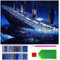 ARTULIO Diamond Painting Set Titanic Meer Boot – 5D Diamant Painting Bilder 30x40 cm mit Diamond Painting Zubehör für Kinder und Erwachsene - Crystal Art - Wand Deko