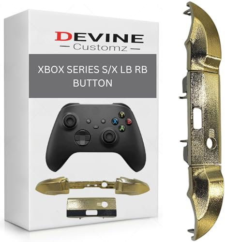 Xbox Series S X Controller Lb Rb Bumper Button Home Guide Surround (Chrom Gold)