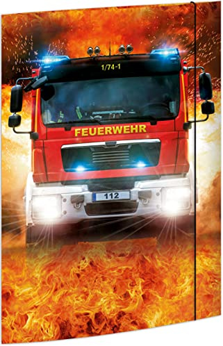 RNKVERLAG 45362 - Carpeta de dibujo On Fire 310 x 440 mm DIN A3 con cierre elástico, 1 unidad