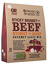 Gordon Rhodes' Sticky Brisket of Beef Without The Grief Sauce Mix - Sweet Paprika, Tomato & Crushed Chilli Seeds - Easy to Prepare - Gluten-Free & Suitable for Vegetarians (1 x 75gm)