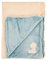 Nattou Schmusedecke Supersoft aus Polyester/Flanell, Bär Jules, 100 x 75 cm, Romeo, Jules und Sally, Hellblau/Beige