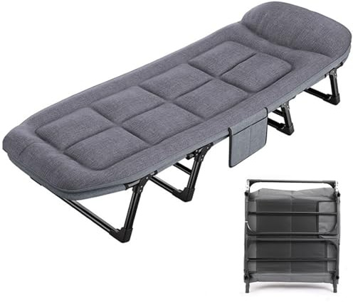 Lettino da campeggio portatile – Letto pieghevole leggero per adulti, sedia da viaggio, lettino da spiaggia, lungo 170 cm, ideale per campeggio e dormire all'aperto