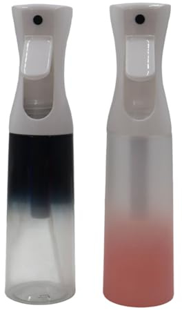 Voyoo 2 Uds 300ML continuo niebla pulverizador botellas - vacío fino Mister para salón peluquería limpieza jardín plantas