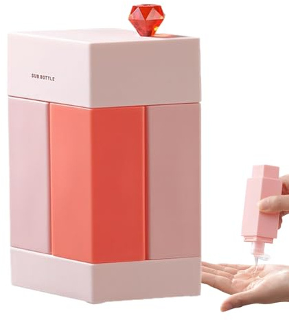 Generisch Bouteilles de voyage rechargeables - 4 en 1 - Anti-fuite - Vide - Récipients de voyage réutilisables pour articles de toilette - Pour crème, shampoing, gel douche, savon liquide - Pour