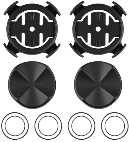 Set di 2 supporti contatore bici per Garmin Edge 200 500 510 520 800 810 1000 iGPSPORT iGS50 iGS618 XOSS G G+, supporto per bicicletta GPS manubrio anteriore, adattatore di fissaggio contatore con